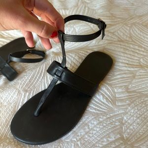 Lulus backless leather strap sandal